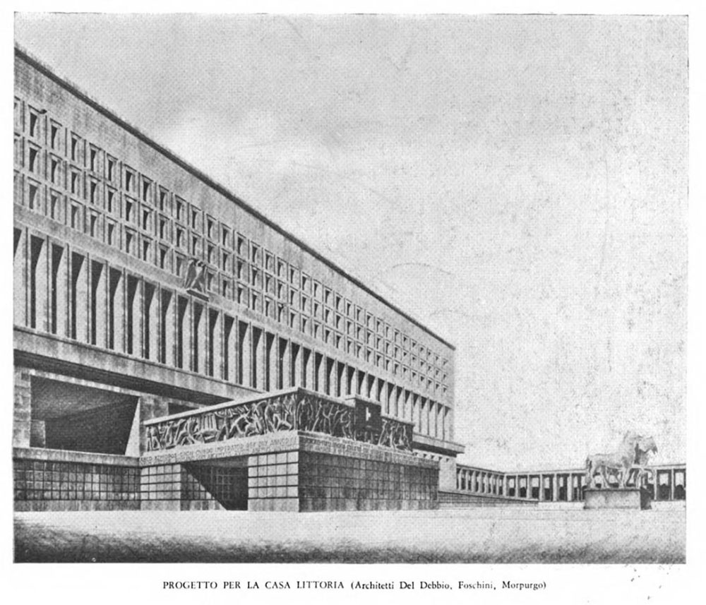 Progetto per la Casa Littoria - Enrico Del Debbio, Vittorio Morpurgo e Arnaldo Foschini