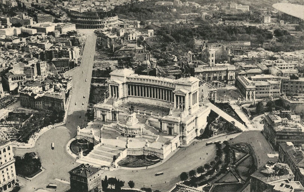 Via dell'Impero, veduta aerea